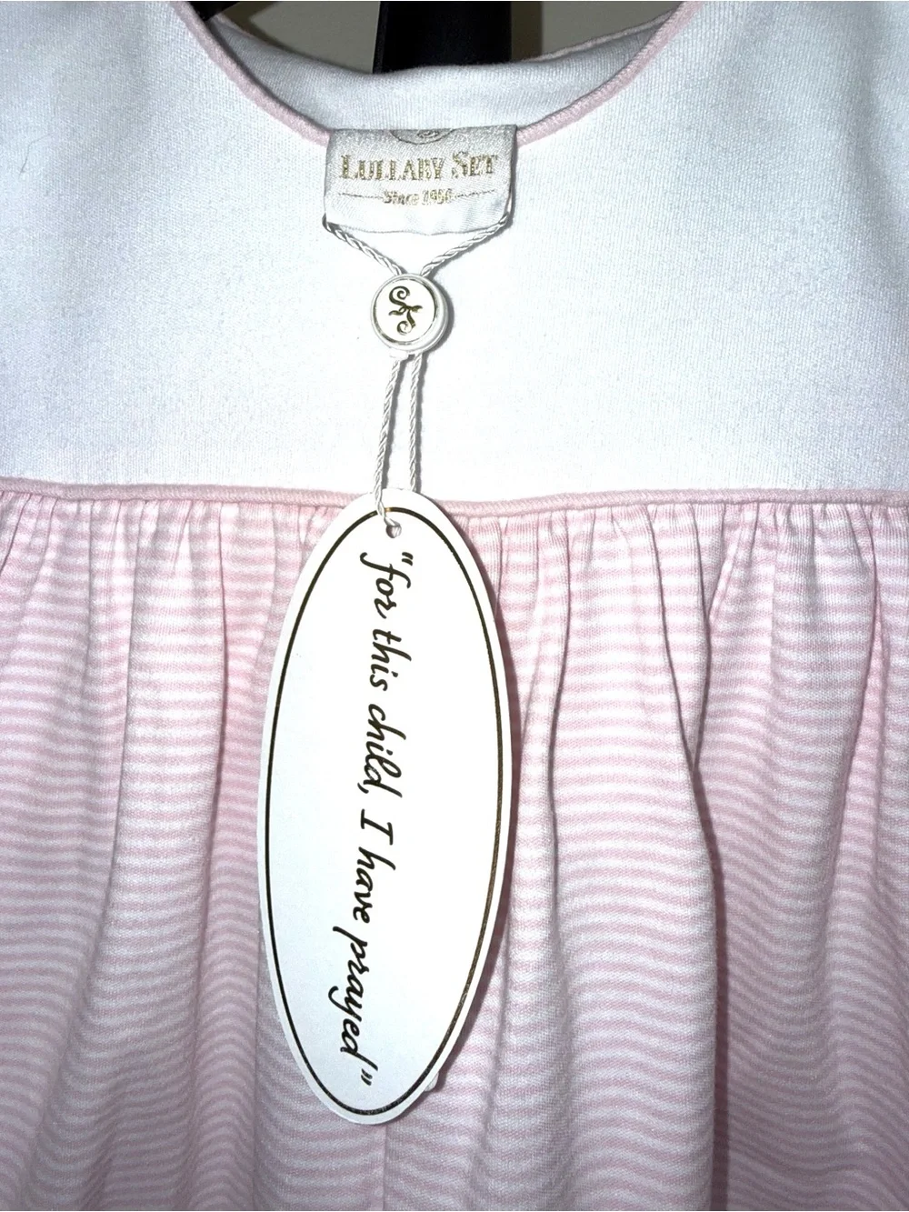 Lullaby Set Charming Bubble in Pensacola Pink Ministripe, size 24 mos, NWT